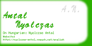 antal nyolczas business card
